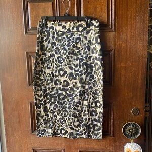 RockSteady Leopard Print Pencil Skirt